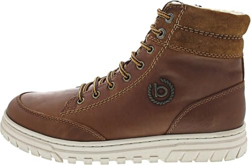 bugatti Męskie kozaki z ciepłą podszewką-321-AUE50, koniak, 42, koniak, 42 EU