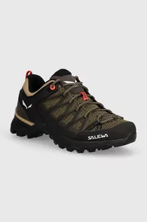 Buty trekkingowe damskie - Salewa buty MTN Trainer Lite damskie kolor beżowy lekko ocieplone - grafika 1