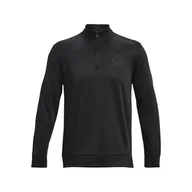 Bluzy męskie - Męska Bluza UNDER ARMOUR UA ARMOUR FLEECE 1/4 ZIP 1373358-001 – Czarny - miniaturka - grafika 1