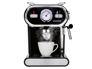 Ekspres do kawy SilverCrest KITCHEN TOOLS SEM 1100 E1 1100 W czarny - Ekspresy do kawy - miniaturka - grafika 1