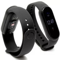 Akcesoria do smartwatchy - Opaska / pasek do Smartband Xiaomi Mi Band 6 czarn - miniaturka - grafika 1