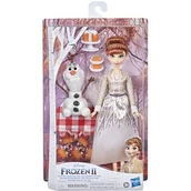 Lalki dla dziewczynek - Hasbro Frozen Anna i Olaf jesienny piknik F15835 F15835X0 - miniaturka - grafika 1