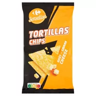 Kuchnie świata - Carrefour Sensation Tortillas Chipsy kukurydziane o smaku sera 150 g - miniaturka - grafika 1