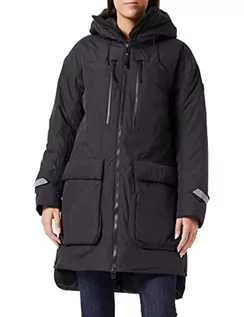 Kurtki damskie - Helly Hansen Damska kurtka Maud Parka Maud 990 czarny L - grafika 1