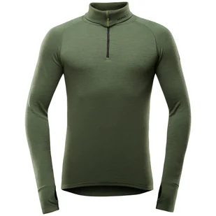 Golf męski Devold Expedition Man Zip Neck Rozmiar: XXL / Kolor: zielony - Bielizna sportowa męska - miniaturka - grafika 1