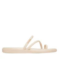 Klapki i japonki damskie - Japonki Crocs Miami Toe Loop 209862 Beżowy - miniaturka - grafika 1