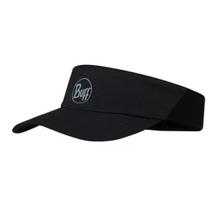 BUFF Daszek biegowy GO VISOR Solid Black - Czapki i chusty sportowe damskie - miniaturka - grafika 1