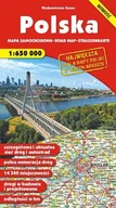 Atlasy i mapy - GAUSS Polska - mapa samochodowa (skala 1:650 000) - Opracowanie zbiorowe - miniaturka - grafika 1