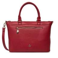 Torebki damskie - Torebka Beverly Hills Polo Club CEO-BHPC-C-006-08 Czerwony - miniaturka - grafika 1