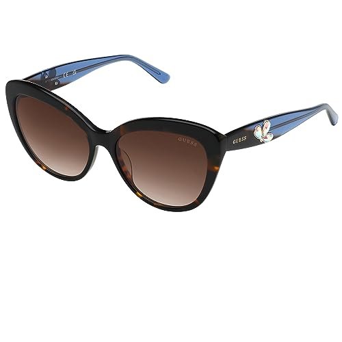 Guess Damskie okulary przeciwsłoneczne Gu7755, Dark Havana, UK 28