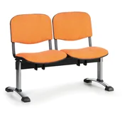 Inne meble biurowe - B2B Partner Tapicerowana ławka VIVA, 2-siedziska, chromowane nogi 150563 - miniaturka - grafika 1