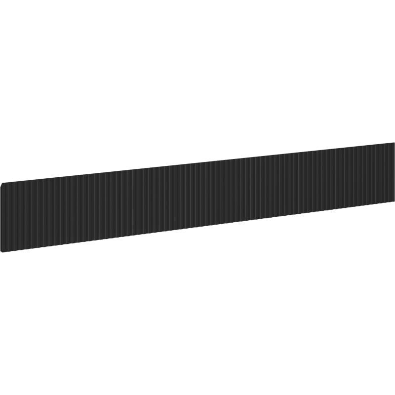 Mexen Rivel front ryflowany do korpusu szafki łazienkowej 120 x 20 cm, czarny mat - 91A20-1200-235-1-71