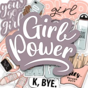 Naklejki Do Kartek Notesów Albumu GIRL POWER 15x21 - Scrapbooking - miniaturka - grafika 1