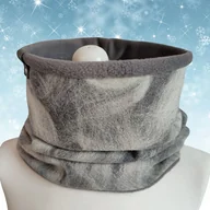 Apaszki i szaliki męskie - Komin szara wełna - czesanka wełniana - miniaturka - grafika 1