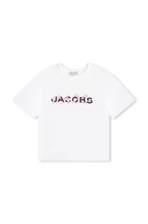 Koszulki dla dziewczynek - Marc Jacobs t-shirt bawełniany dziecięcy kolor biały - grafika 1