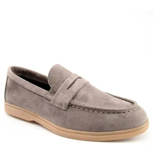 Wojtyłko 5W24431 dziewczęce mokasyny pólbuty zamszowe wkładka skóra - Moda i Uroda OUTLET - miniaturka - grafika 1