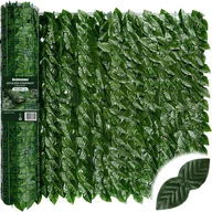 Sztuczne kwiaty - Sztuczny żywopłot Siatka maskująca Osłona na balkon Heckermann 0,5x3m Model 2 - miniaturka - grafika 1