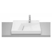 Umywalki - ROCA A32727600B HORIZON Umywalka nablatowa GEOMETRIC 60x42 cm z otworem na bateri? BIAłY POłYSK - miniaturka - grafika 1