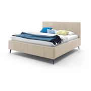 Łóżka - Beżowe łóżko podwójne z siatką i schowkiem Meise Möbel Lizzano, 160 x 200 cm - miniaturka - grafika 1