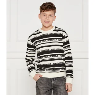 Karl Lagerfeld Kids Bluza Regular Fit - Bluzy dla chłopców - miniaturka - grafika 1