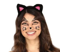 Stroje karnawałowe - NAKLEJKI 3D NA TWARZ, KRYSZTAŁKI KOT - miniaturka - grafika 1