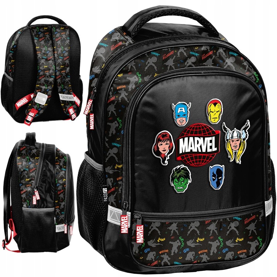 Plecak szkolny dla chłopca tornister 1-3 klasa Marvel Avengers czarny
