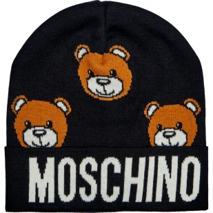 Moschino Czapka z dodatkiem wełny - Czapki damskie - miniaturka - grafika 1