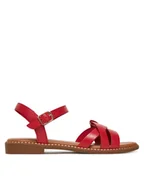 Sandały damskie - Lasocki Sandały RST-KM215-02 Czerwony - miniaturka - grafika 1