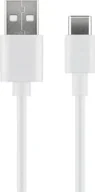 Kable USB - Kabel MicroConnect USB-C do USB2.0 A, 3 m biały, do synchronizacji i ładowania, szybkość 5 Gbs. 3A - miniaturka - grafika 1