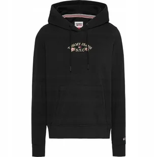 TOMMY HILFIGER BLUZA DAMSKA Z KAPTUREM TJW REG FLORAL HOODIE CZARNA r.S - Bluzy damskie - miniaturka - grafika 1