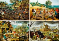 Puzzle - Bluebird Puzzle Puzzle 1000 Cztery pory roku, Brueghel - Bluebird Puzzle - miniaturka - grafika 1