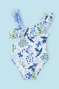 Mayoral jednoczęściowy strój kąpielowy dziecięcy kolor niebieski - Stroje kąpielowe dla dziewczynek - miniaturka - grafika 1