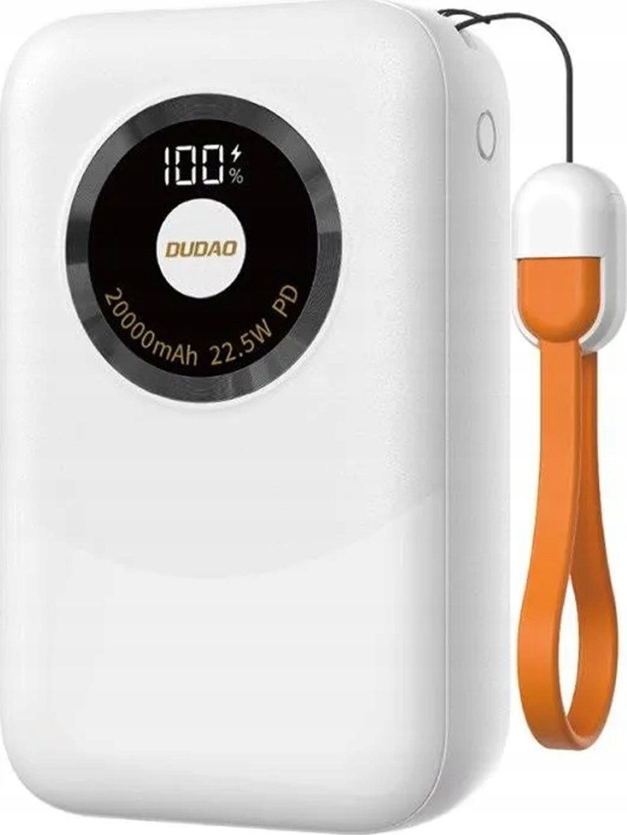 Dudao K21 Mini 10000mAh 22.5W USB-A / USB-C - beżowy