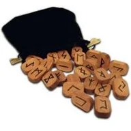 Pozostałe książki - DEEP BOOKS Wooden Runes Bookshelf Edition - miniaturka - grafika 1
