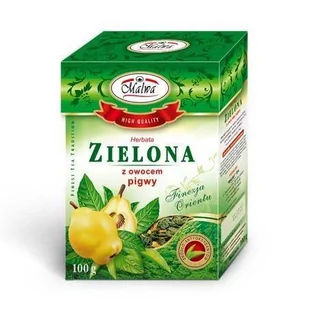 Malwa Herbata zielona z owocem pigwy 100g - Herbata - miniaturka - grafika 1