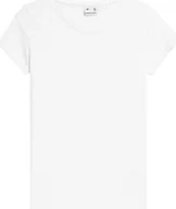 Bluzki damskie - Koszulka damska 4F F0906 biała 4FAW23TTSHF0906 10S-XL - miniaturka - grafika 1