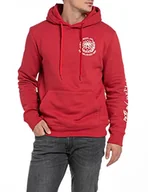 Bluzy męskie - Replay Męska bluza z kapturem M6567B.000.21842, 665 Chili RED, M - miniaturka - grafika 1