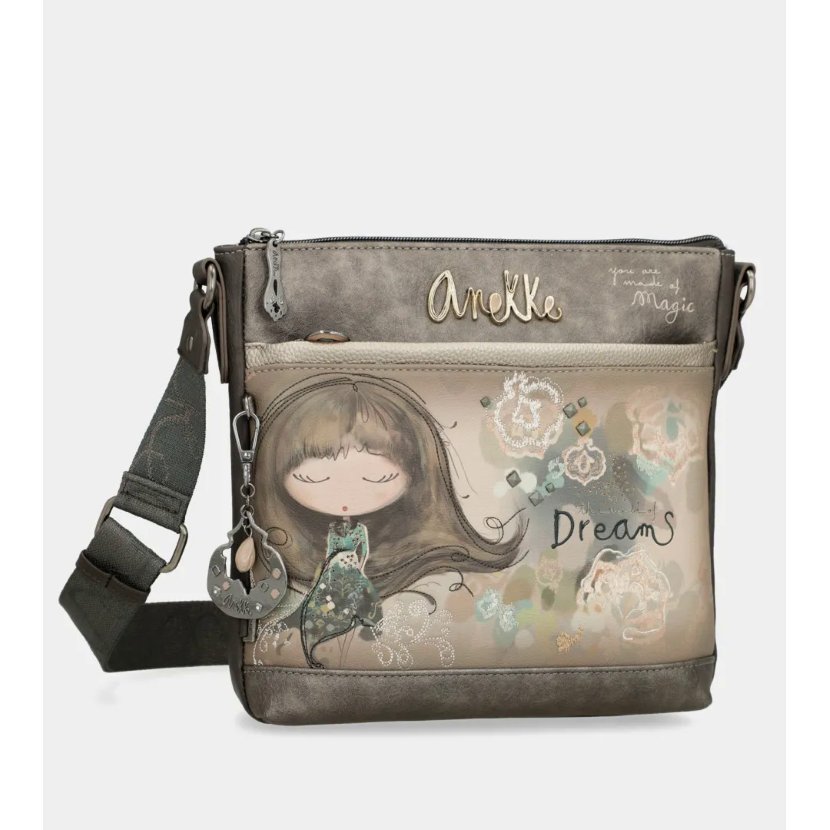 Torebka Anekke Real listonoszka z dziewczynką i breloczkiem