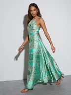 Sukienki - Milan Kiss Sukienka w kolorze turkusowo-zielonym - miniaturka - grafika 1