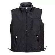 Kamizelki męskie - Portwest portwest s418 Reversible Bodywarmer RS, czarny S418BKRM - miniaturka - grafika 1