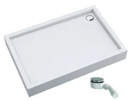 Brodziki prysznicowe - SCHEDPOL SCHEDLINE COLLECTION Brodzik prostokątny zintegrowany FAVORY PLUS SMOOTH WHITE 80x100x16 z systemem STABILSOUND PLUS 3ST.F1P-80100 GRATIS SYFON 90 MM- - miniaturka - grafika 1