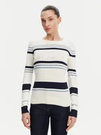 Swetry damskie - Guess Sweter W5GR18 Z2NQ2 Écru Slim Fit - miniaturka - grafika 1