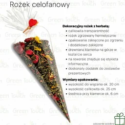 7 zielonych skarbów (Pakowanie ozdobne, Rożek celofanowy 40 g) - Herbata - miniaturka - grafika 1