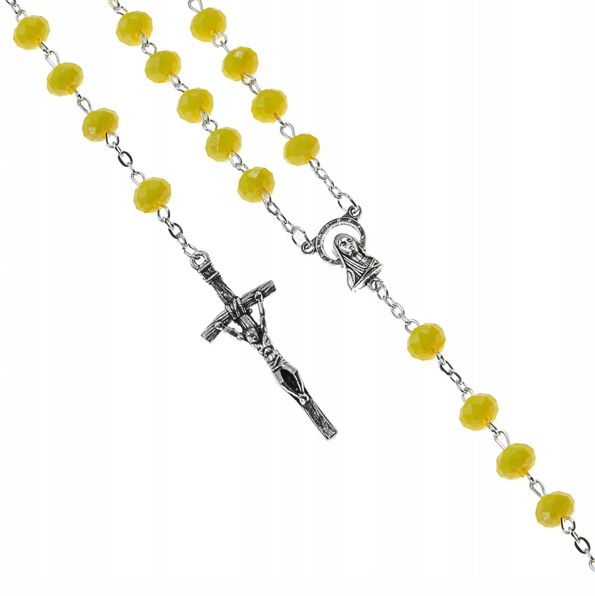 Różaniec Dla Dziecka Szklane Koraliki Prezent Pierwsza Komunia Święta