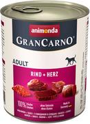 Mokra karma dla psów - Animonda Grancarno Adult Rind Herz Wołowina + Serca 800G - miniaturka - grafika 1