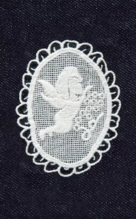 Naprasowanka koronkowa Aniołek - Pasmanteria - miniaturka - grafika 1