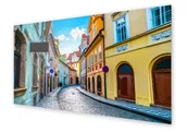 Dekoracje domu - Panel kuchenny HOMEPRINT Uliczka w Pradze 125x50 cm - miniaturka - grafika 1