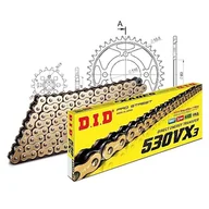 Części motocyklowe - Zestaw łańcuchów DID stal 530VX3 / 104 bez końca do Honda CB C 650 ccm rok prod. 1980-1981 - miniaturka - grafika 1