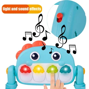WOOPIE BABY Mata z Pałąkiem Dino - Grzechotki dla dzieci - miniaturka - grafika 3