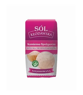 Sól Kłodawska, kamienna spożywcza, różowa, drobnoziarnista, niejodowana, 1 kg - Zdrowa żywność - miniaturka - grafika 1